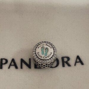 Pandora Myrtle Beach Dangle Charm South Carolina Travel Bead Moment Pendant